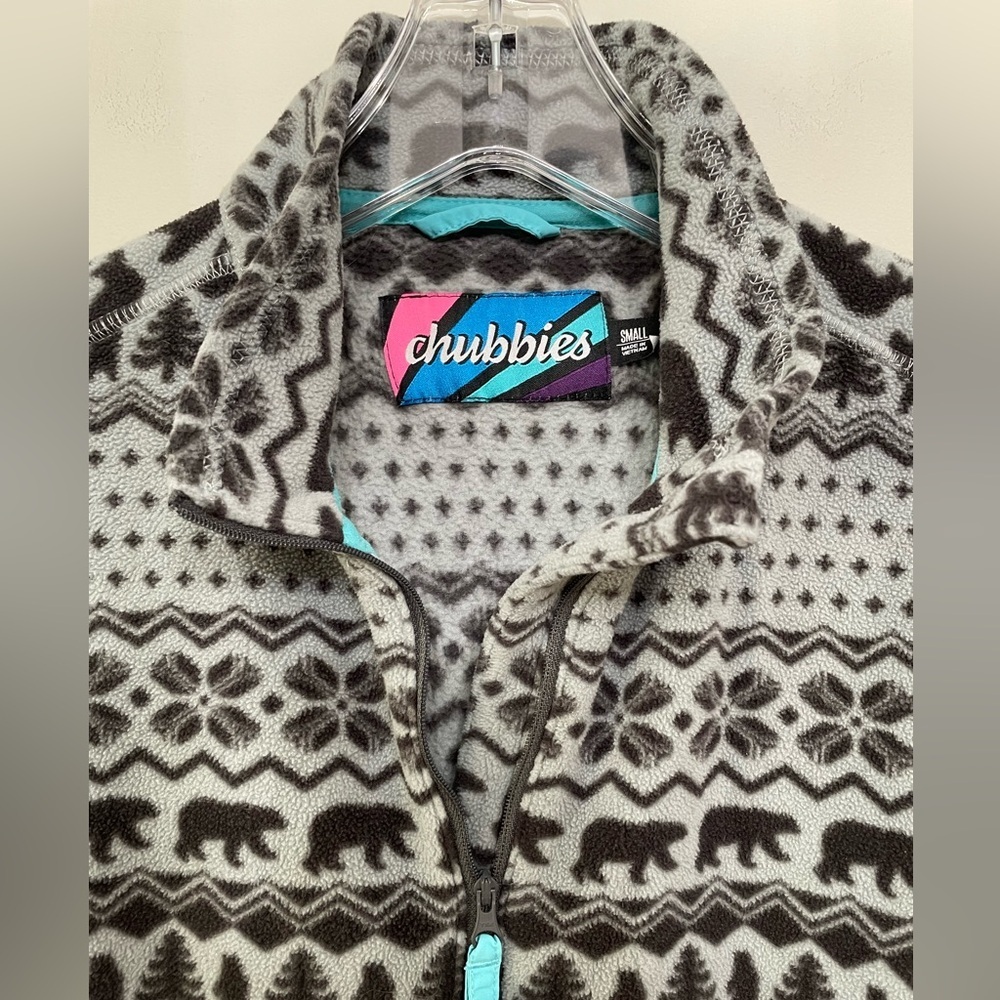 Chubbies The Bear Hug Fleece Quarter Zip Pullover